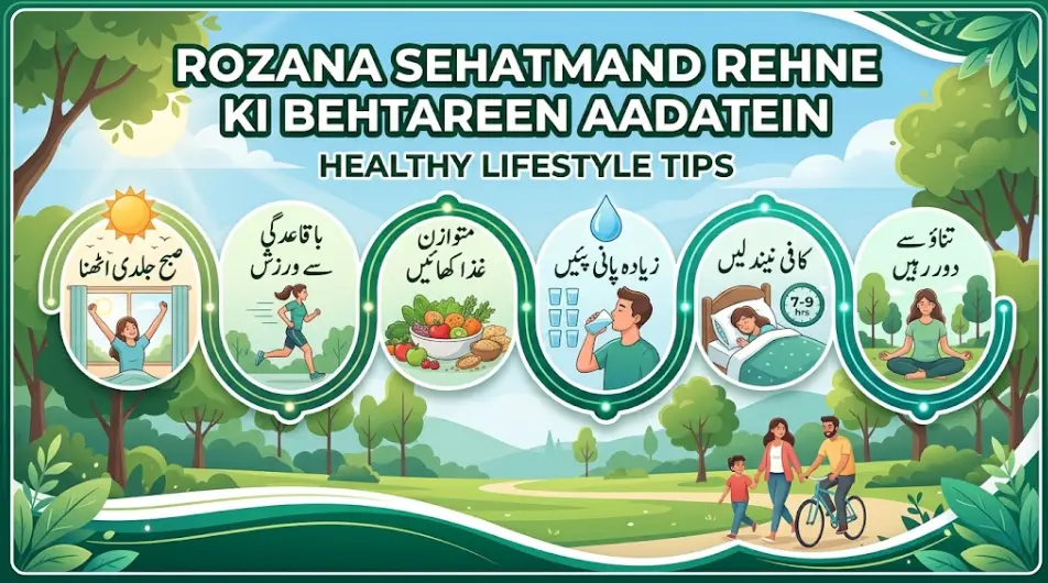 Rozana Sehatmand Rehne Ki Behtareen Aadatein – Healthy Lifestyle Tips