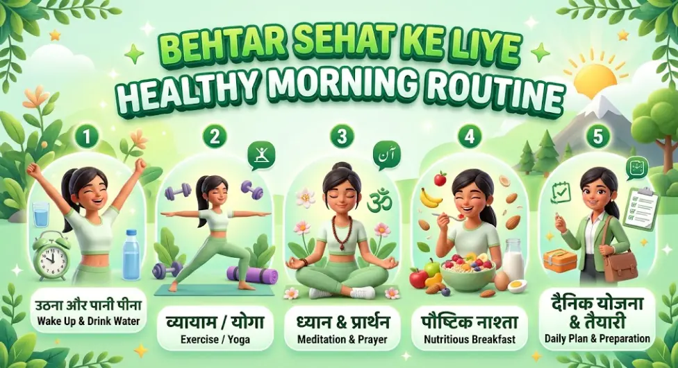 Behtar Sehat Ke Liye Healthy Morning Routine